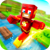 Crossy Creepers Marvel Island Block Survival Logo