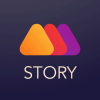 Mouve animated video maker for Insta Snap Logo