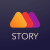 Mouve animated video maker for Insta Snap Logo
