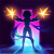 Rogue Gunner Pixel Shooting Logo