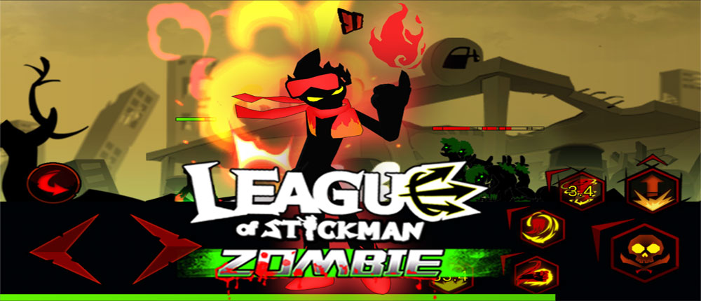 Download League of Stickman Zombie - Stickman Alliance Android game + mod