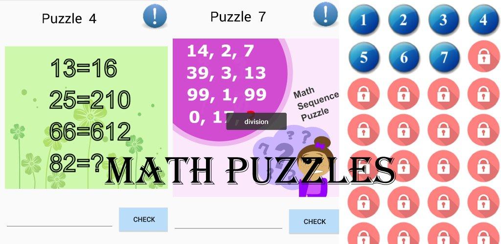 Math Puzzles PRO 2018