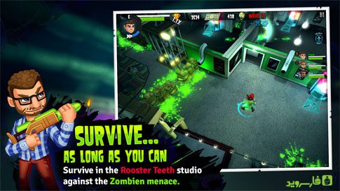 Rooster Teeth vs. Zombiens Android - The game features exciting gameplay