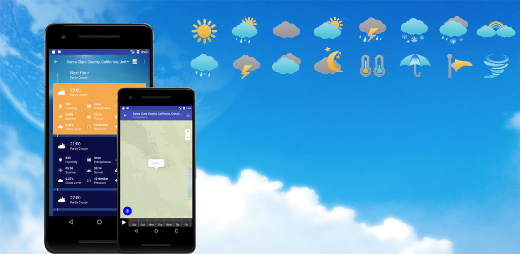 Weather Forecast Pro Timeline, Radar, MoonView