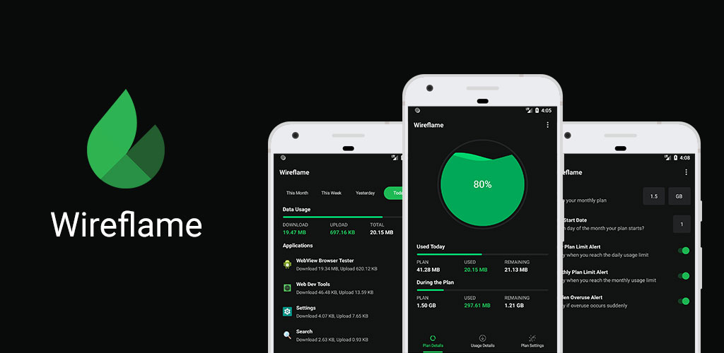 Wireflame - Data Usage Monitor, Data Manager Premium