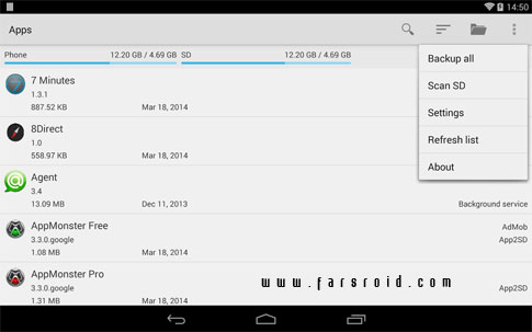 AppMonster Pro Backup Restore Android - Android application