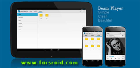 Download Beam Player Pro - a classic and beautiful music player for Android