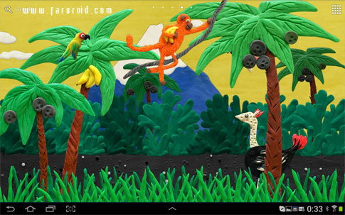  Plasticine jungle LWP - Android Jungle Live Wallpaper