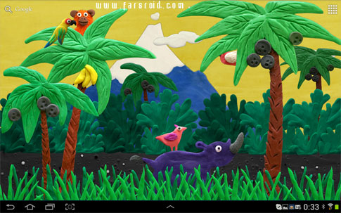  Plasticine jungle LWP - Android Jungle Live Wallpaper