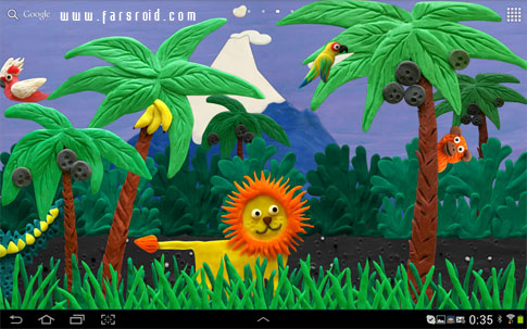  Plasticine jungle LWP - Android Jungle Live Wallpaper