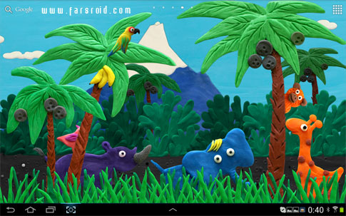  Plasticine jungle LWP - Android Jungle Live Wallpaper