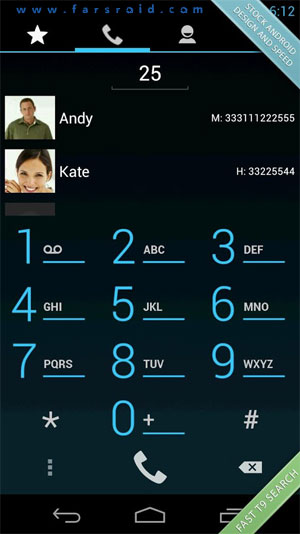 Swipe Dialer Pro Android - Android application dialer