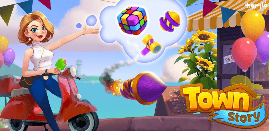 Town Story Renovation & Match-3 Puzzle Game