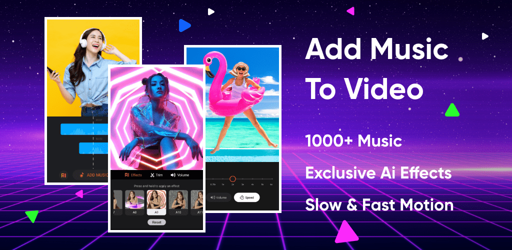 Add music to video & editor