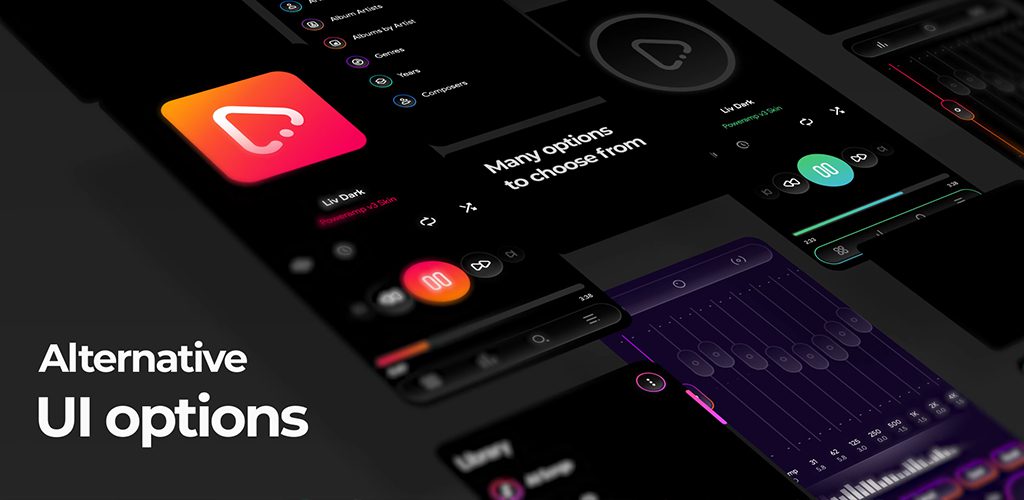 Liv Dark - Poweramp v3 Skin