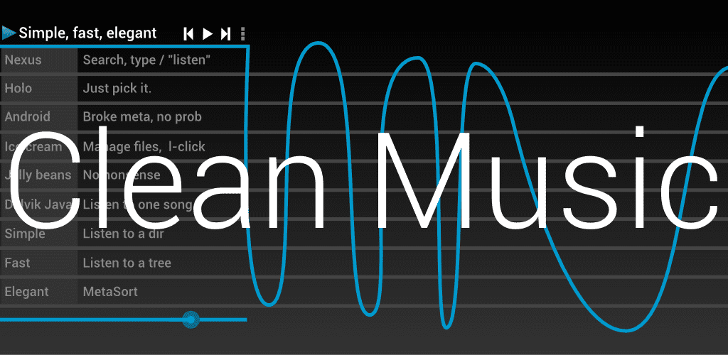 Clean Music Player