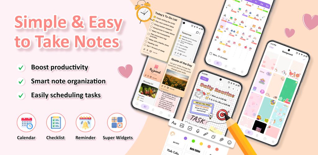 Cute Notes Notebook & Organize