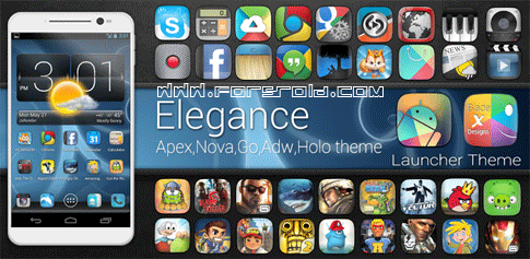 ELEGANCE APEX NOVA GO THEME - the best theme available for your device