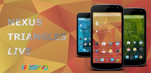 Nexus Triangles LWP - a beautiful live wallpaper that transforms your device