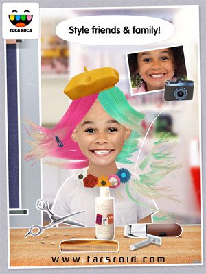 Toca Hair Salon Me Android - A fun game for kids to create hairstyles!