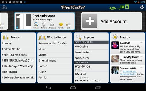 TweetCaster Pro for Twitter Android - A powerful Twitter client!