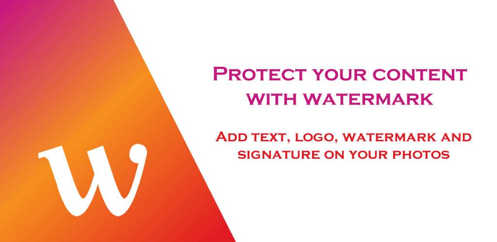 Watermark Logo, Text on Photo
