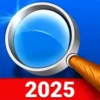 Magnifying Glass Flashlight Logo