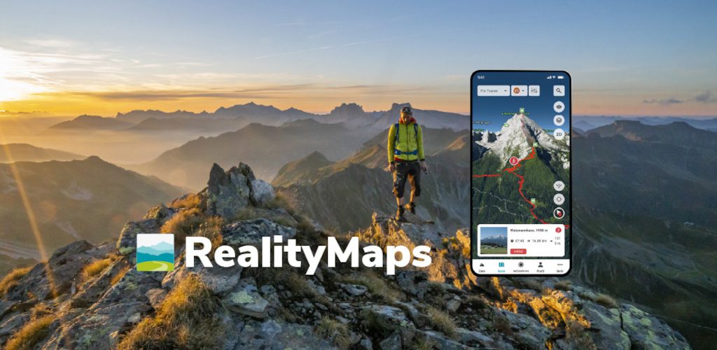 3D map with ski, hike and bike tours - GPS Navi