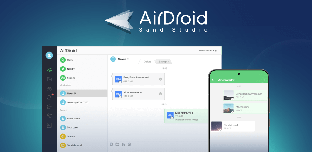 Download AirDroid - the most powerful Android management program via the Internet!