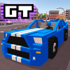 blocky car racer logo