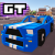 blocky car racer logo