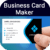 business card maker visiting logo