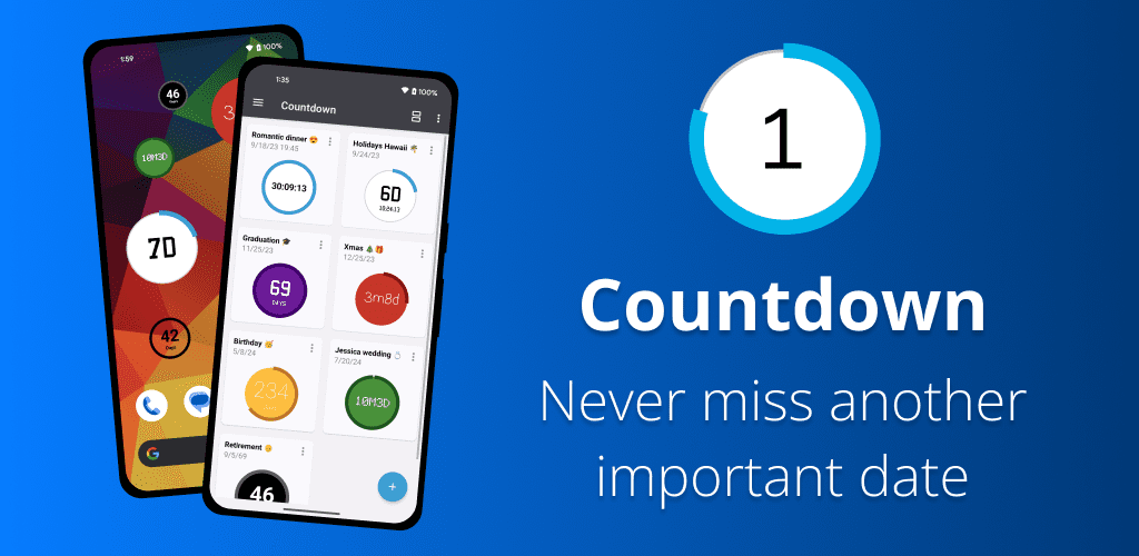 Countdown Days - App & Widget Full