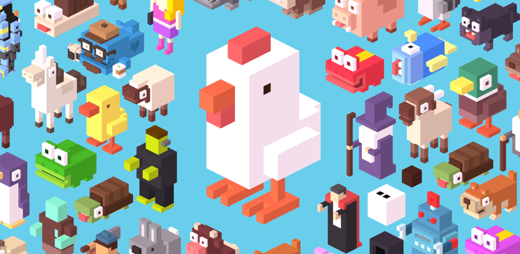 Download Crossy Road - a popular Android high-risk road game!