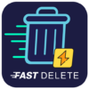 fast delete android logo