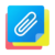 floating notes android logo