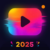 glitch video effect android logo