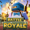grand battle royale pixel war logo