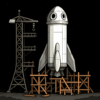 idle tycoon space company logo