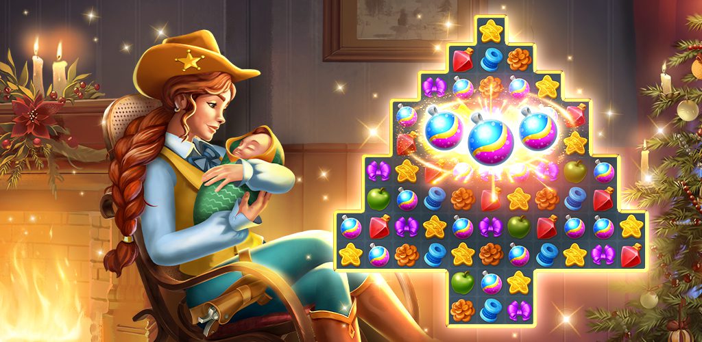 Jewels of the Wild West: Match gems & restore town