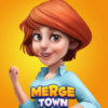 merge town design farm logo