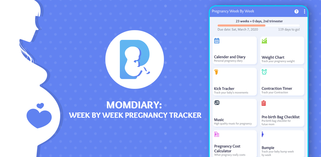 MomDiary: Week by week Pregnancy Tracker