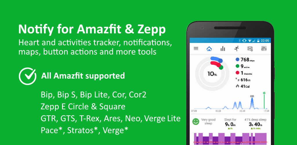 Notify & Fitness for Amazfit PRO