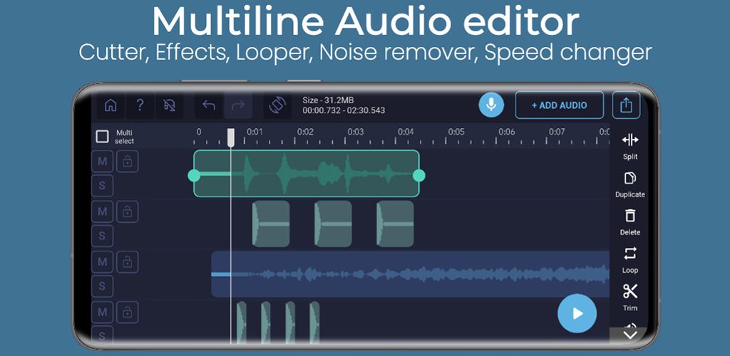 Pro Audio Editor - Music Mixer