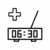 radio alarm clock android logo