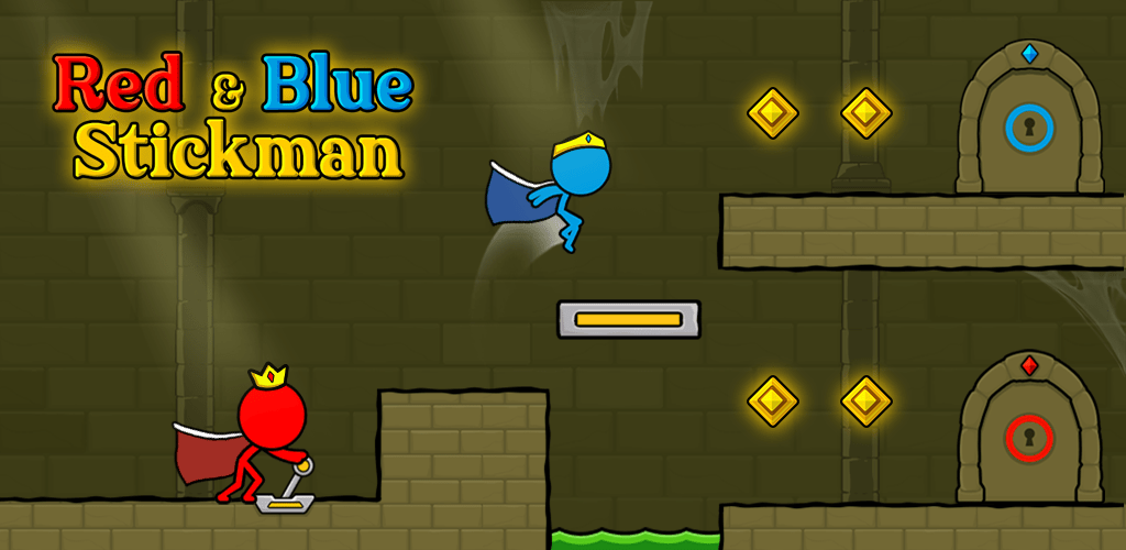 Red and Blue Stickman