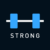 strong workout tracker gym log logo