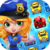traffic jam cars puzzle logo