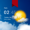 transparent clock weather logo
